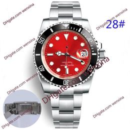 20 high quality watch 41mm montre de luxe Automatic 2813 Stainless Steel Watch Slide The Lock Bracelet Ceramic Rim Waterproof Mens186h