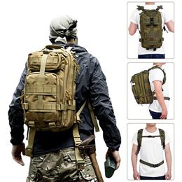 Backpack 25L 3P Tactical Backpack Military Army Outdoor Bag Rucksack Men Camping Tactical Backpack Hiking Sports Molle Pack Climbing Bags 230927