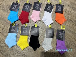 Printed Candy Colours Cotton Short Socks For Men Women socks