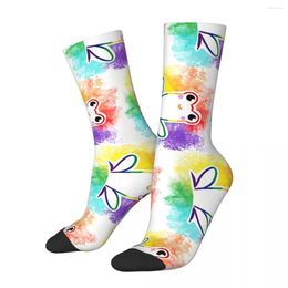 Men's Socks Hip Hop Retro Rainbow LGBT Pride Crazy Unisex Frog Pet Lover Harajuku Pattern Printed Crew Sock Boys Gift