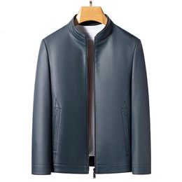 Men's Leather Faux YN2339 Autumn And Winter Models Men Stand Collar Natural Jacket Fashionable Youth Biker Clothing Sheepskin Tops 230927