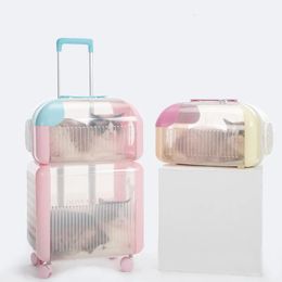 Suitcases Strollers Cats s Cute Transporter Breathable Novelty Outdoor Animals Travel Jaula Para Gatos Pet Accessories 230927