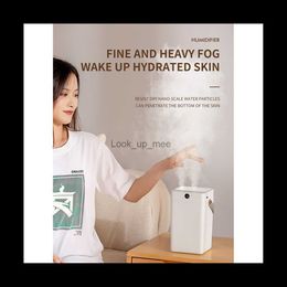 Humidifiers Air Humidifier 3L Capacity USB Ultrasonic with LED Lamp Double Nozzle Big Fog for Bedroom Office Desktop YQ230927