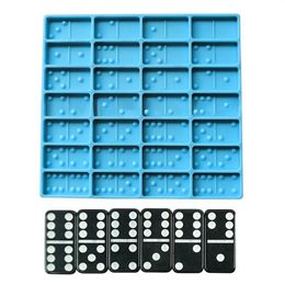 Shiny Dominoes Silicone Epoxy Resin Mould Cake Mould Fondant Moulds Cake Decorating Tools Chocolate Fondant Tools Soap Mould Diy264b