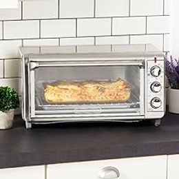 BLACK+DECKER Extra Wide Crisp 'N Bake Air Fry Toaster Oven, Silver,  TO3265XSSD 
