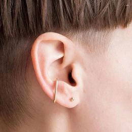 Backs Earrings 925 Silver Fake Clip Gold Filled Jewellery Handmade Piercing Ear Cuff Brincos Oorbellen For Women