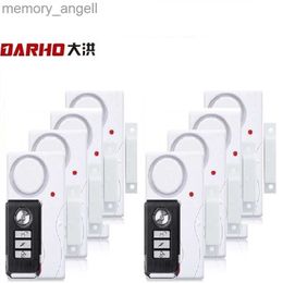 Alarm systems Darho Door /Window Home Security ABS Wireless 2Remote Controlers 8 Alarms Magnetic Sensor System Home High Decibel Doorbell YQ230927