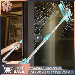 Other Housekeeping Organisation Household Window Wiper Double Sided Dust Removal Outdoor Cleaner High Building Telescopic Ushaped Scraper Cleaning Tools 230926