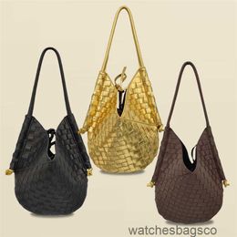 Handbag Totes Bvs Designer Jodies Women Bags Knitting Knotted Original Y 2023 New Genuine Leather Handwoven Fashion Cowhide Under 4N6I