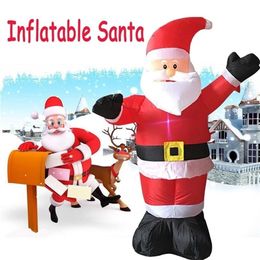 Giant Inflatable Santa Claus Christmas Decorations Outdoors Ornaments Xmas New Year Party Home Shop Yard Garden Decoration 201017214l