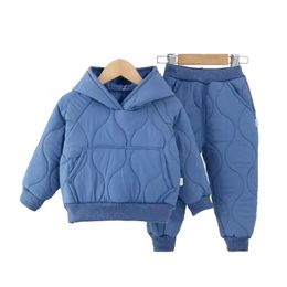 Clothing Sets Toddler Winter Baby Girls Boys Clothing Sets Warm Hooded Down Jacket Clothes Sets Children Kids Snowsuit Coats And Pants 2Pcs 230927