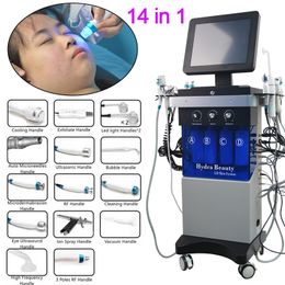 Hydro Peel 14 in 1 Microdermabrasion Hydra Auqa Water Deep Cleaning RF Face Lift Skin care face Spa machine Tightening Beauty salon equipment