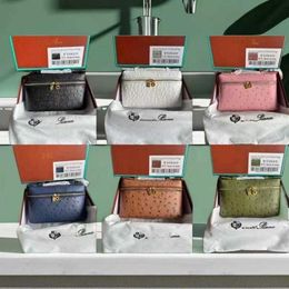 Designer Evening Bag Cosmetic Bags the New Lp19 Full Grain Top Layer Cowhide High-end American Lunch Box Bento Bag Portable Crossbody Shoulder Bag for Women