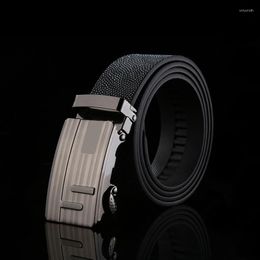 Belts Men's Leather Belt Jeans Suits Random Buckle In Black Strap PD-0010