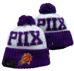 Suns Beanies Phoenix North American Basketball Team Side Patch Winter Wool Sport Knit Hat Skull Caps A0