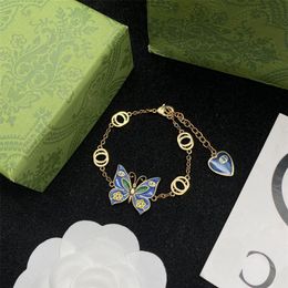 Designers Womens Pendant Necklaces G Letter Luxury Jewelry Mens Fashion Butterflys Bracelet Chain Wedding Formal Party Hoop Premiu219e