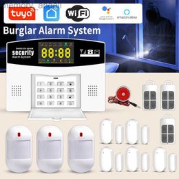 Alarm systems WIFI+GSM door and window anti-theft alarm system wireless smart home security alarm infrared induction anti-theft system YQ230927