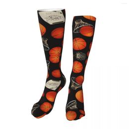 Men's Socks Basketball And Hoops Novelty Ankle Unisex Mid-Calf Thick Knit Soft Casual