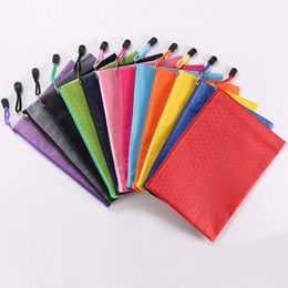 Filing Supplies 10 Pcs Water Resistant File Holder Documents Sheet Protectors Canvas Pouch School Office Storage Organiser Bag 230927