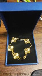 Designer Brand Luxury Necklace Single Flower Clover Cleef Shell Fashion 18k Gold Steel Jewelry4zap