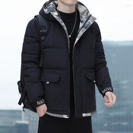 Men's Trench Coats Winter Jacket Mens Parkas Warm Thick Hooded Outdoor Windproof Solid Casual Cotton Padded Windbreaker Puffer Coat