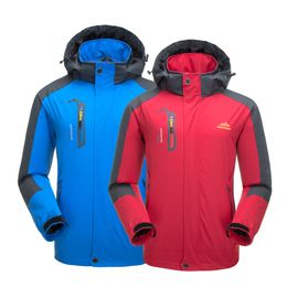 Outdoor Jackets Hoodies Mens Waterproof Ski Jacket Men Suit Thermal Climbing Trekking Raincoat Sportswear Fleece Hooded Windproof Clothing 230926