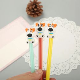 Ballpoint Pens 40 pcs Creative Silicone Dull Dog Neutral Pen Cute Cartoon Learning Stationery Office Supplies Water Signature 230927