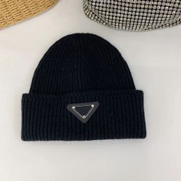 Designer Beanie Cashmere Hats Cap Knitted Bucket Hat Fitted luxury Hats Designers Men Womens Triangle P Caps 239272BF