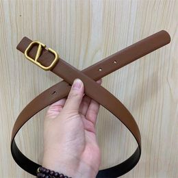 Classical thin luxury belts for women designer belt vintage popular dress trousers waistband 2.5cm width formal occasions soft leather designer belts yd016