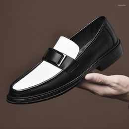 Dress Shoes Fashion Shoe Men Slip On Office For Casual Outdoor Breathable Leather Loafers Party Moccasins