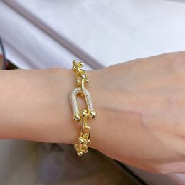 Trendy Designer bracelet women lucky link charm bracelets No fading fine designer jewelry elegant temperament versatile top-level