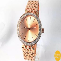 M brand famous luxury Women Men Gold diamond wrist Relojes stainless steel rolse gold fashion watch gold men wristwa257V