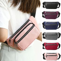 Evening Bags Oxford Cloth Waist Bag Zipper Chest Sport Travel Girl Belly Pocket Hip Bum Fashion Phone Fanny Pack for Women 230926