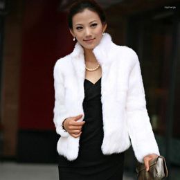Women's Fur Lucyever Black White Faux Coat Women Autumn Winter High Quality Short Imitation Jacket Female Plush Outerwear