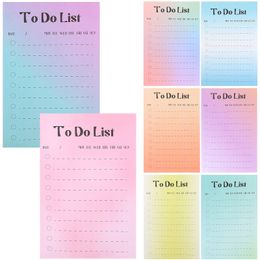 Other Retail Supplies 400 Pcs Rainbow Notes Selfadhesive Memo Stickers Pads Tag Sticky Bulk Decorative Multipurpose 230927