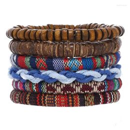 Bangle 2023 Bohemian Cotton And Linen Hand-woven Bracelet Lady's Colorful Friendship For Men Daily Wearing