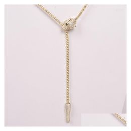 Chains 2023 Fashion Y Women Jewellery Long Lariat Chain Micro Pave Cz Cute Cool Jaguar Charm Necklace Drop Delivery Necklaces Pendants Dhowd