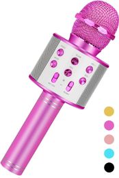 Learning Toys ZK20 Karaoke Microphone for Kids Singing 5in1 Wireless Microphone with LED Lights Karaoke Machine Portable Mic Speaker 230926