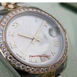 Christmas gift Original box certificate Casual Modern Watches Unisex Watches 178383 Midsize Steel Gold Diamond Roman VI Diamond Be301v