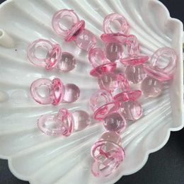 Whole- 50Pcs Baby Shower Favours Resin Mini Pacifiers Girl Boy Party Wedding Event Supply Products Christening Decorations224C