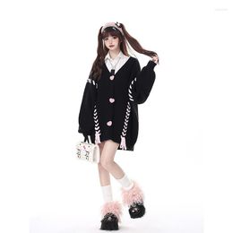 Women's Knits Original Bandage Knitting Cardigan Winter Coat Women 2023 Autumn And Sweet Cool Mid-length Sweater Jacket Ladies