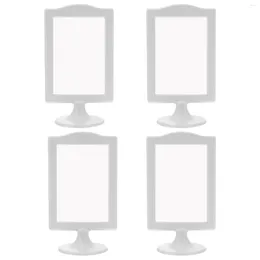 Frames 4 Pcs Po Frame Picture Sign Holders Table Top Wedding Dress Desktop Tabletop Plastic Standing