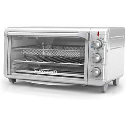 BLACKDECKER TO3265XSSD Extra Wide Crisp N Bake Air Fry Toaster Oven, Silver, Pizza Oven, Electric Oven