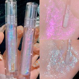 Body Glitter Glitter Highlighter Liquid Eye Shadow High Gloss Glitter Waterproof Pearl Shiny Shake Brighten Silkworm Face Body Highlighter 230926