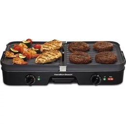 3-in-1 Grill and Griddle Electric The Nonstick, Reversible and Removable Cooking Plates