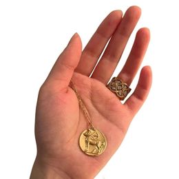 Collana Van-Clef Arpes Designer Luxury Fashion Women18K Oro 12 Costellazioni Collana con ciondolo Junior High Level Sense Circle Card Catena clavicola