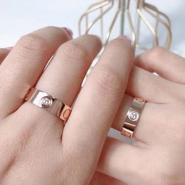 New Love Ring Luxury Jewellery Gold ring For Women Titanium Steel Alloy Gold-Plated Process Fashion Accessories gold Jewellery for lovers