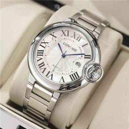 Ballon Bleu relógio feminino elegante pulseira de aço quartzo à prova d'água versão masculina e amante simples Tiktok live bro260J