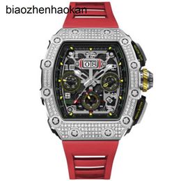 Richardmill Watches Automatic Mechanical Watch Richar Millers Same Johnson Mens Wormhole Concept Tritium Gas Metre Red Silver