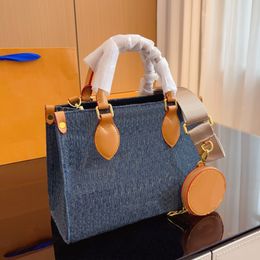luxurys handbags crossbody designer bags women Denim handbag shoulder Tote bag womens Fashion classic flower cross body with coin pures
